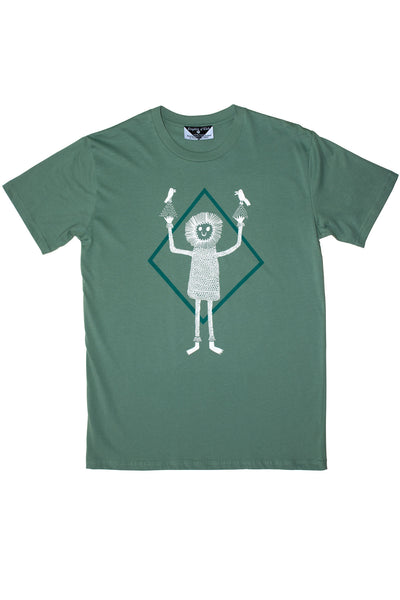 Brian Bird-Lion Men's Sovereign Tee, Sage
