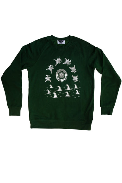 The Pancake Seas & The Wizard Hatted Fish Fleece Sweatshirt