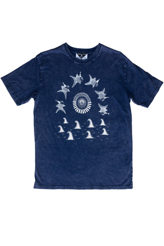 The Pancake Seas & The Wizard Hatted Fish Men's Stonewash Tee