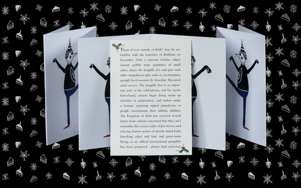 Jangjilly Jive Fold Out Christmas Card